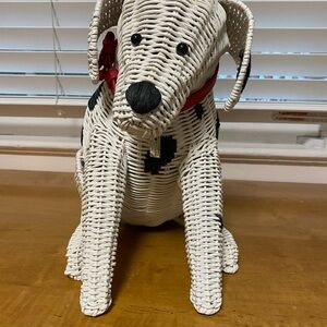 Kate Spade wicker dalmation dog handbag